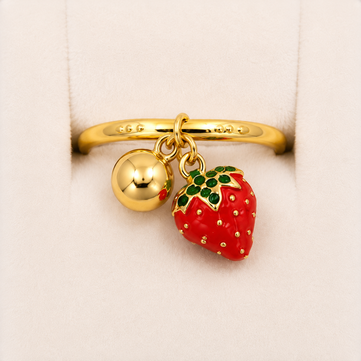 Anello fragolina gold