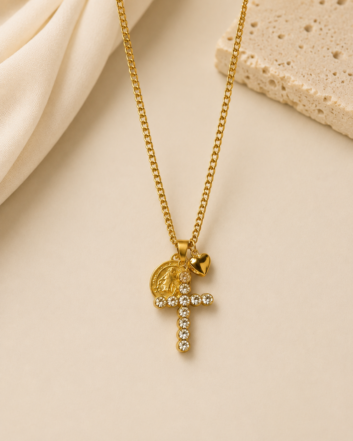 Collana faith gold