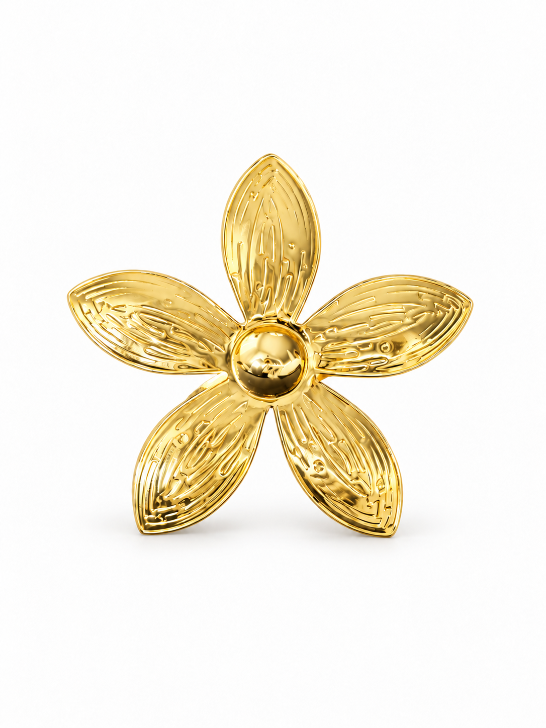 Anello fiore dorato
