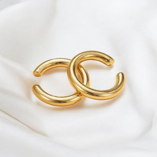 Small smooth cuff gold