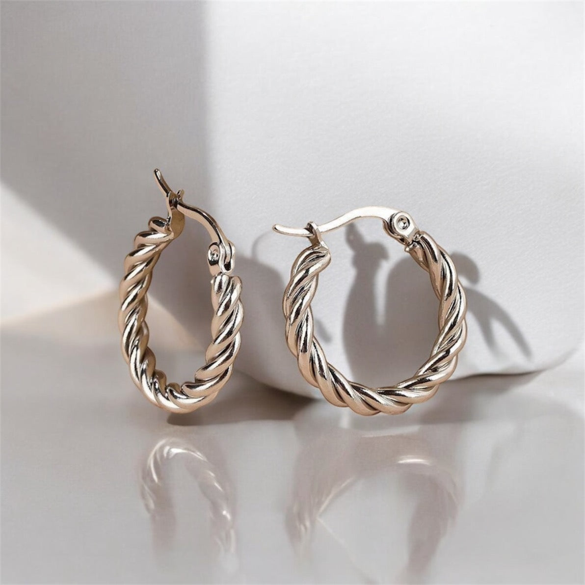 Orecchini mini croissant silver