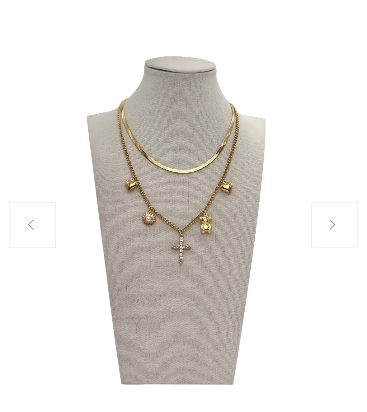 Collana Double layer Gold