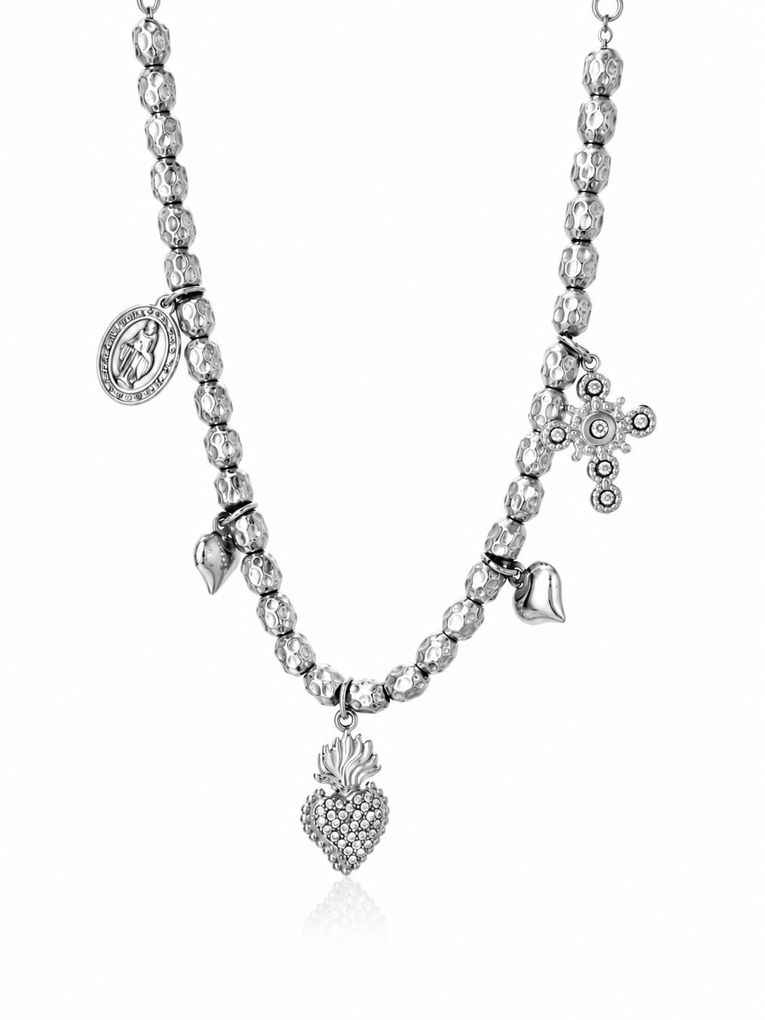 collana charm cuore sacro