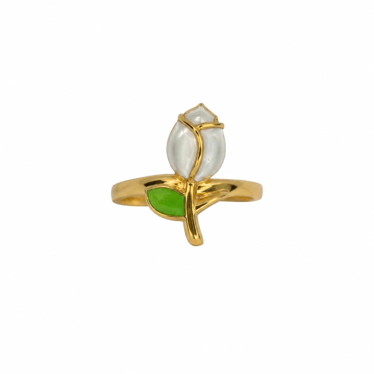 Anello tulipano white