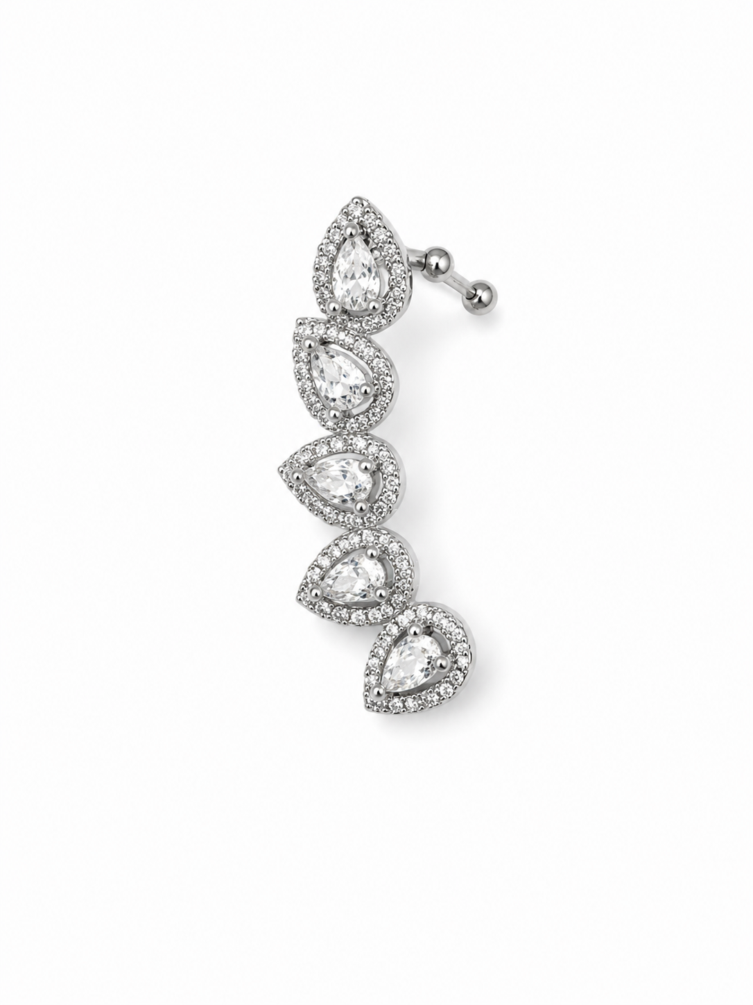 Orecchino cuff petals