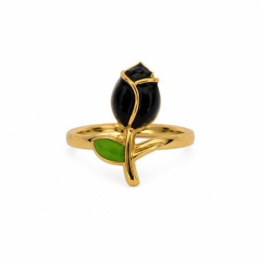 Anello tulipano black