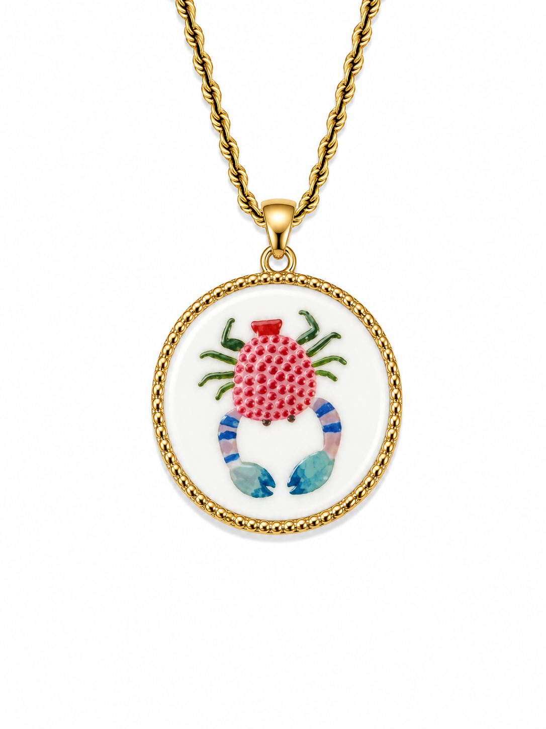Collana granchio colorato
