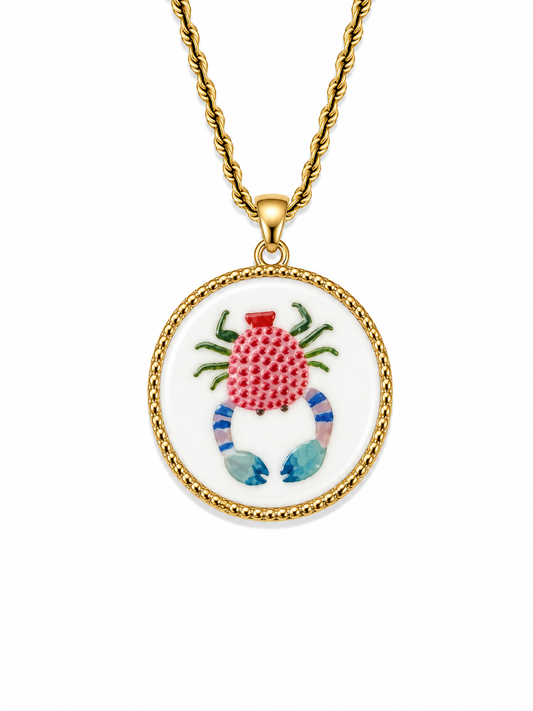 Collana granchio colorato