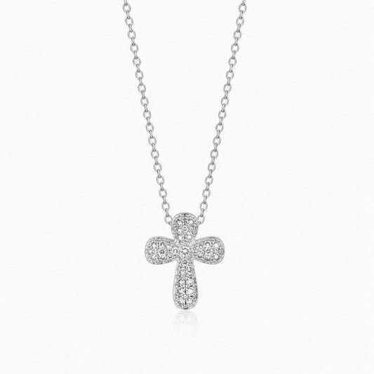 Croce Puffed silver