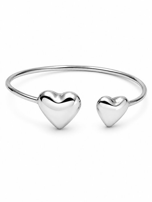 Bracciale doppio cuore