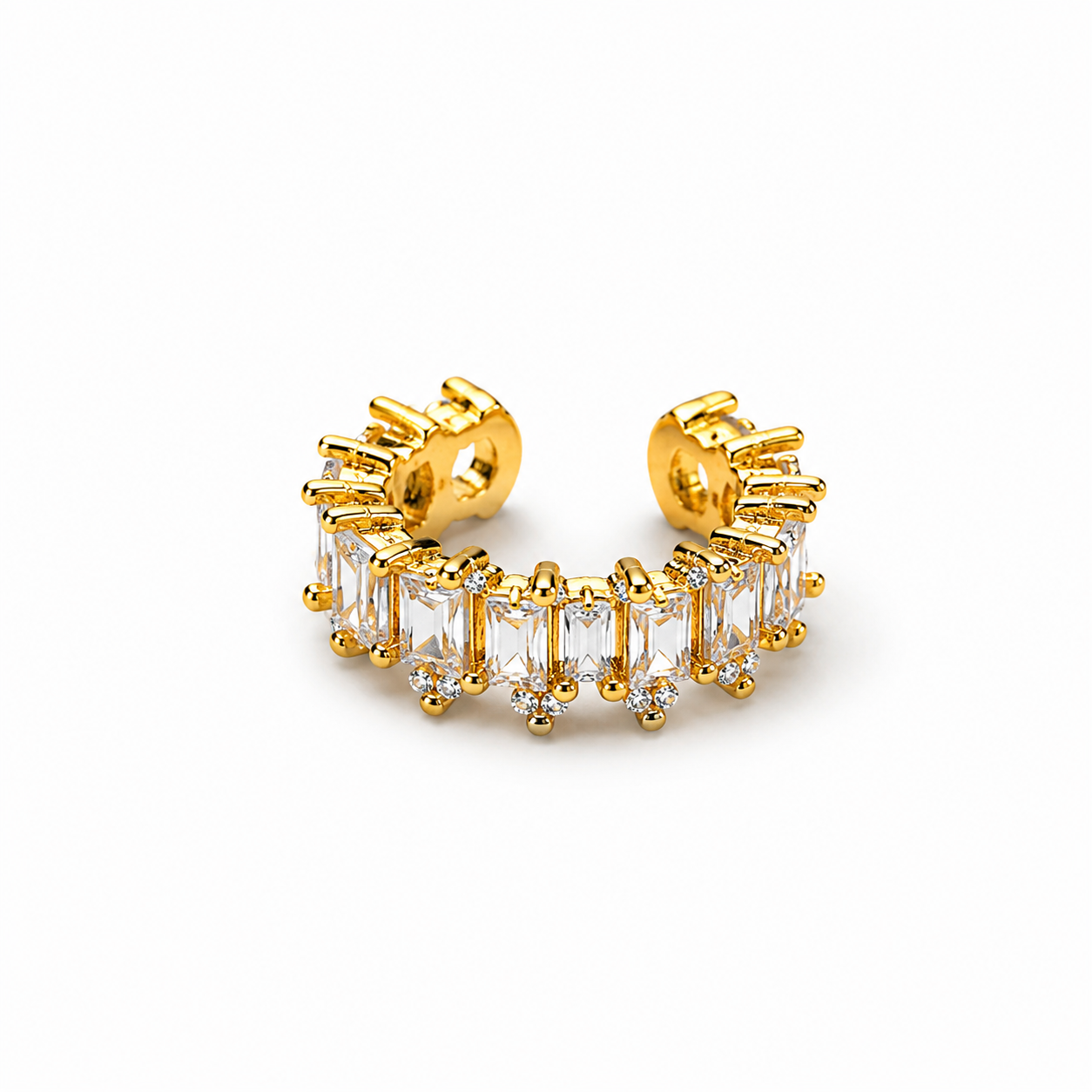 Cuff di cristalli oro