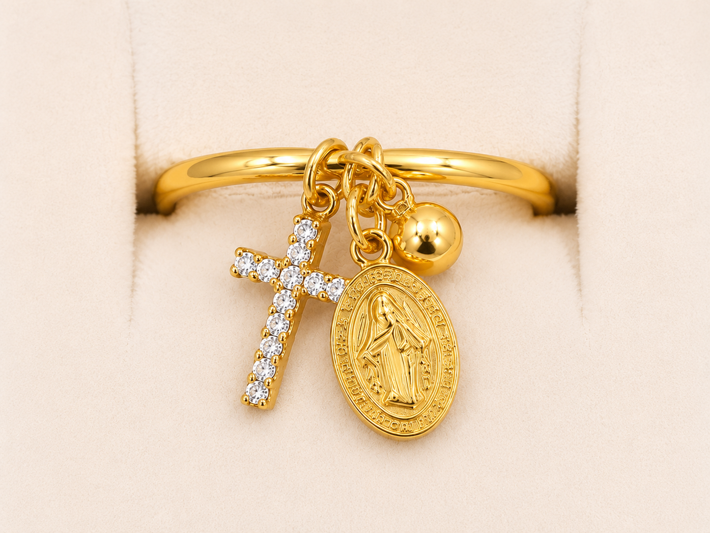Anello faith gold