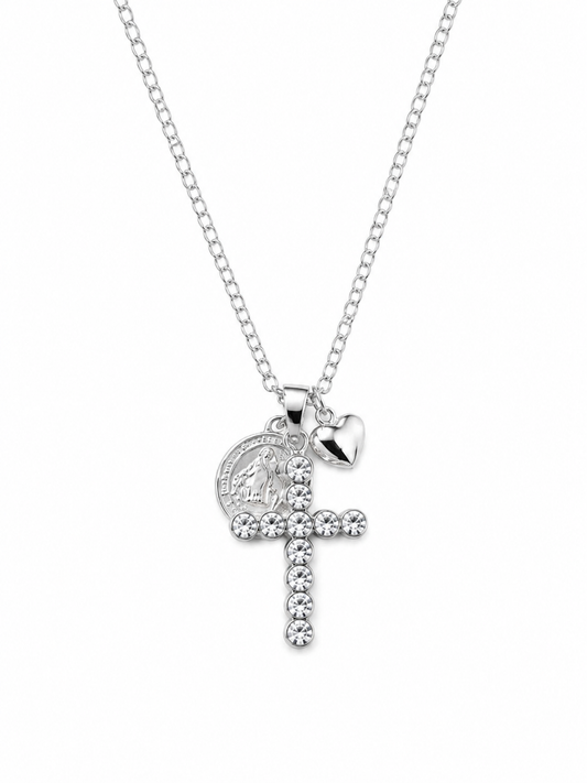 Collana faith silver