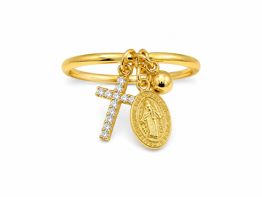 Anello faith gold