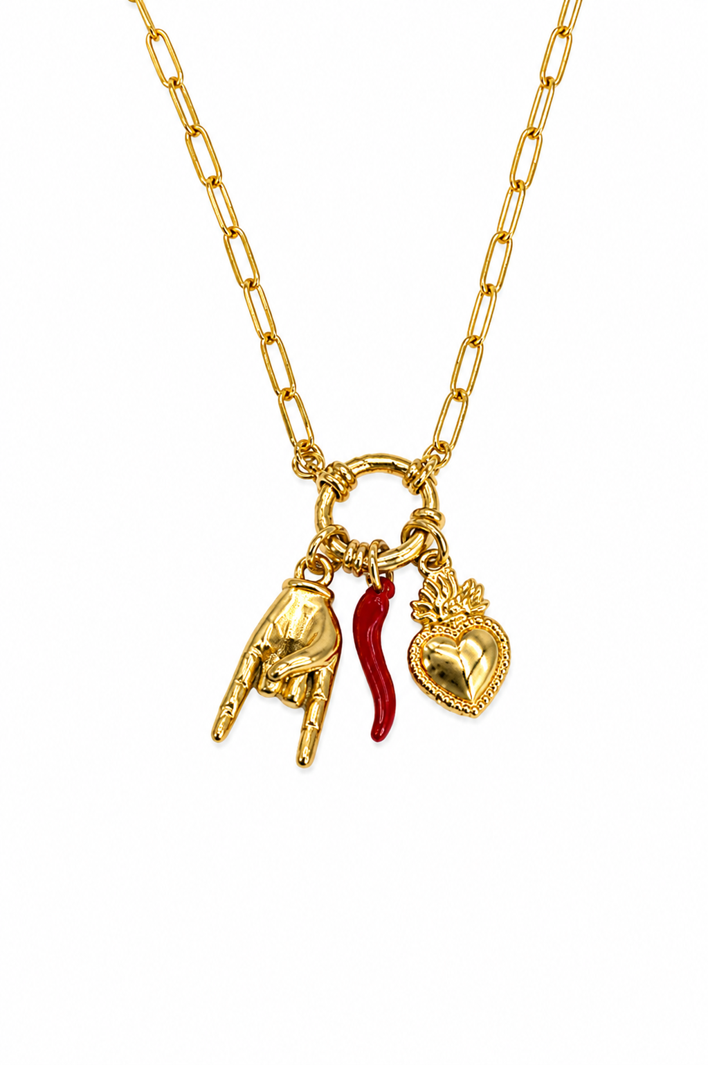 collana Corno & Core gold