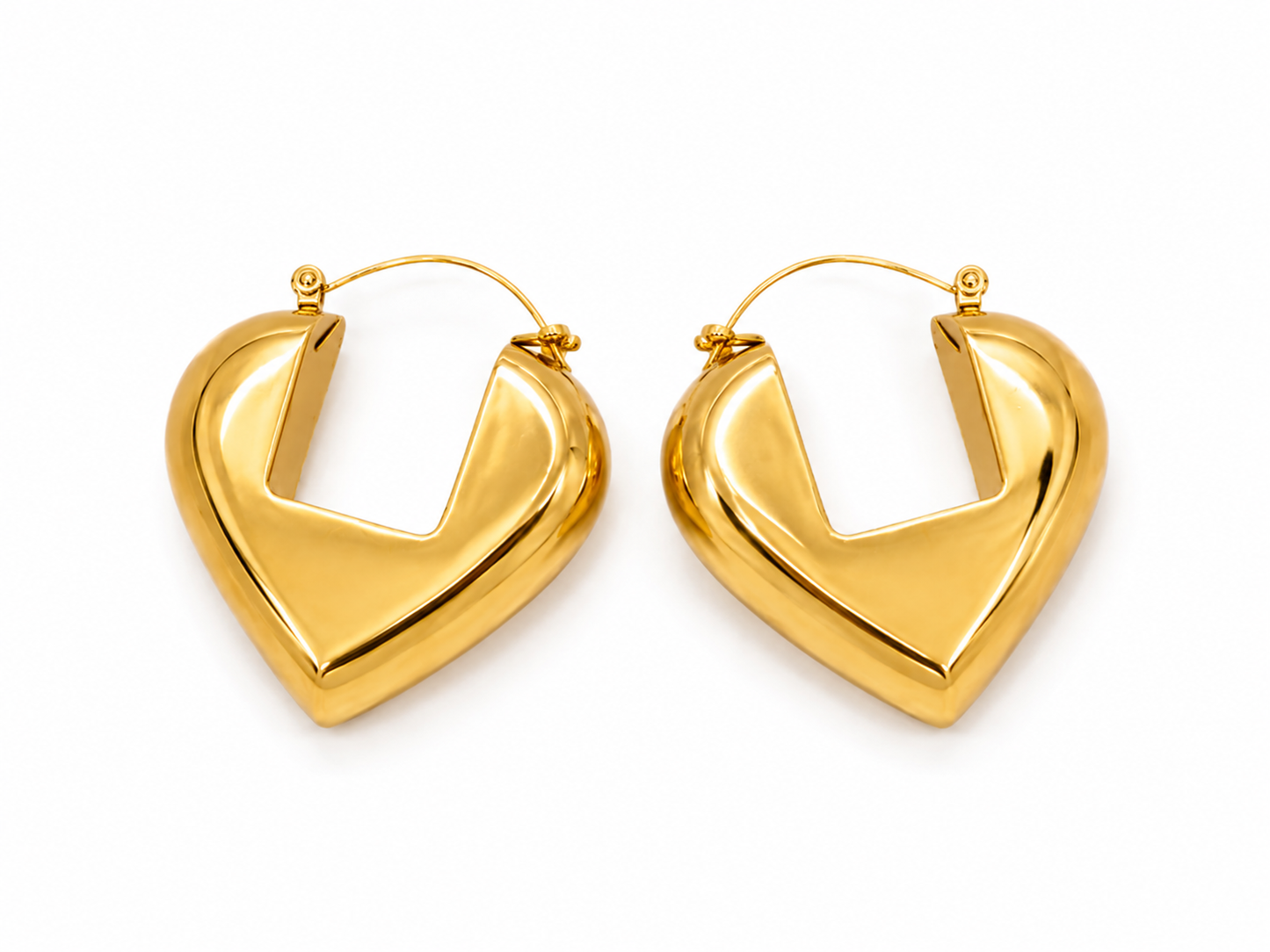 orecchini cuore bubbole