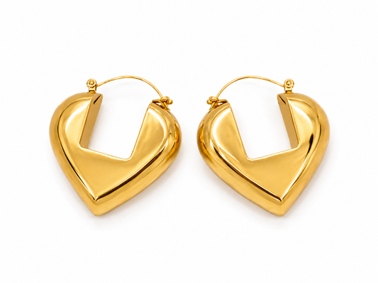orecchini cuore bubbole