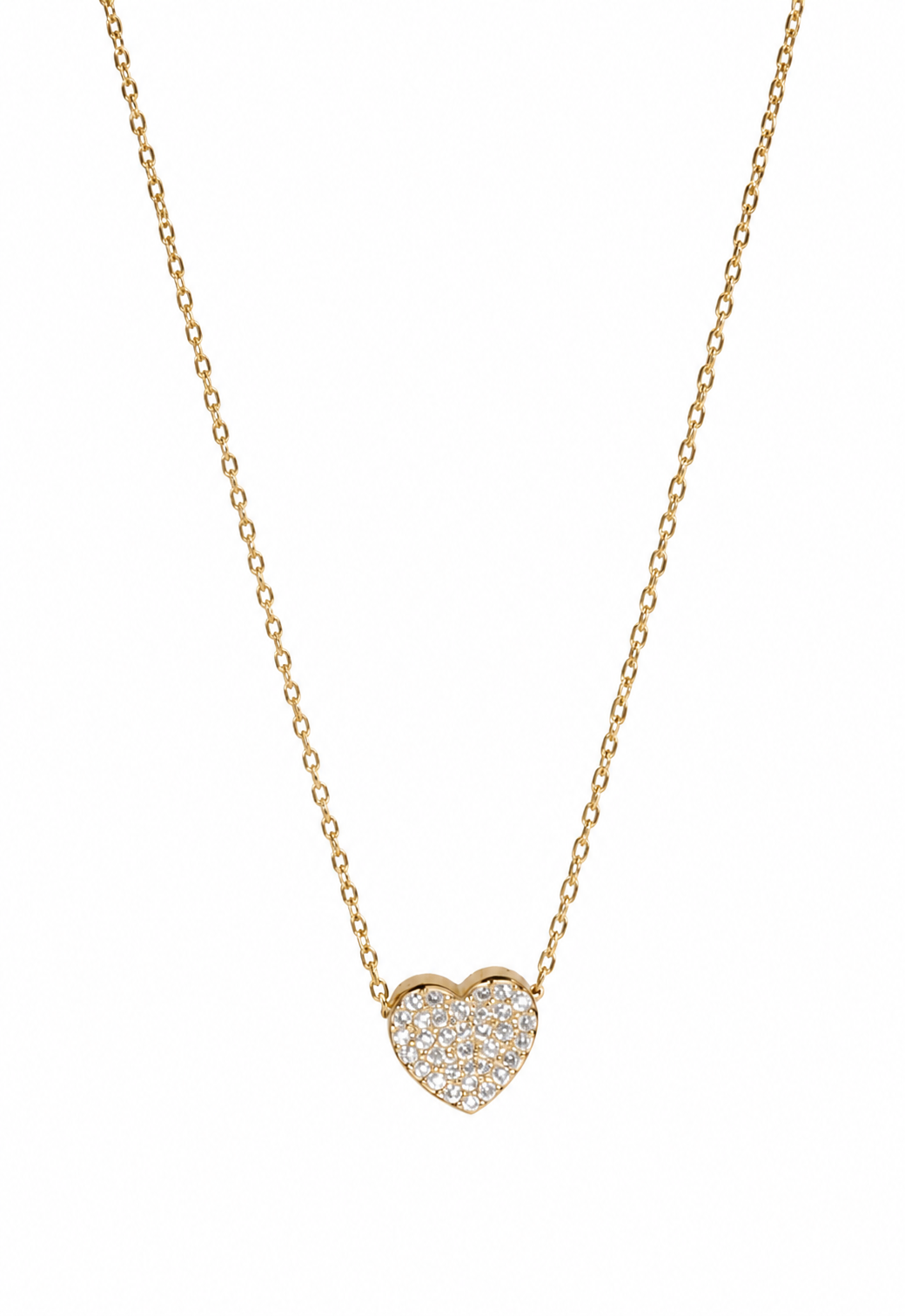 collana cuore Pavè