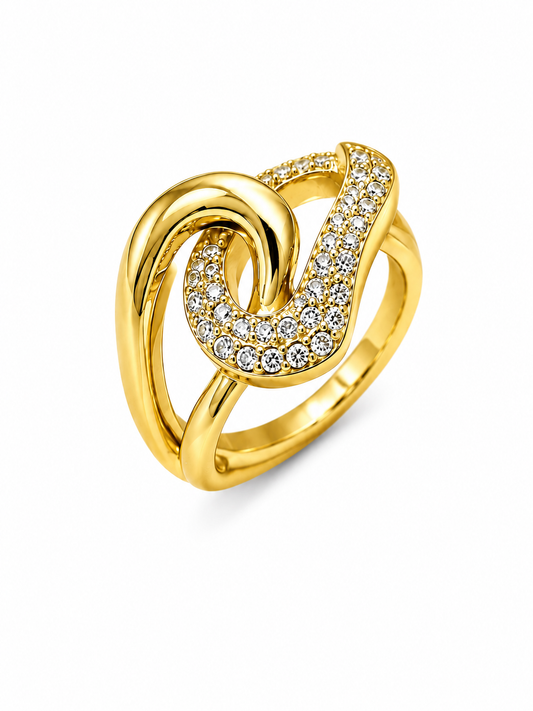 Anello infinity gold