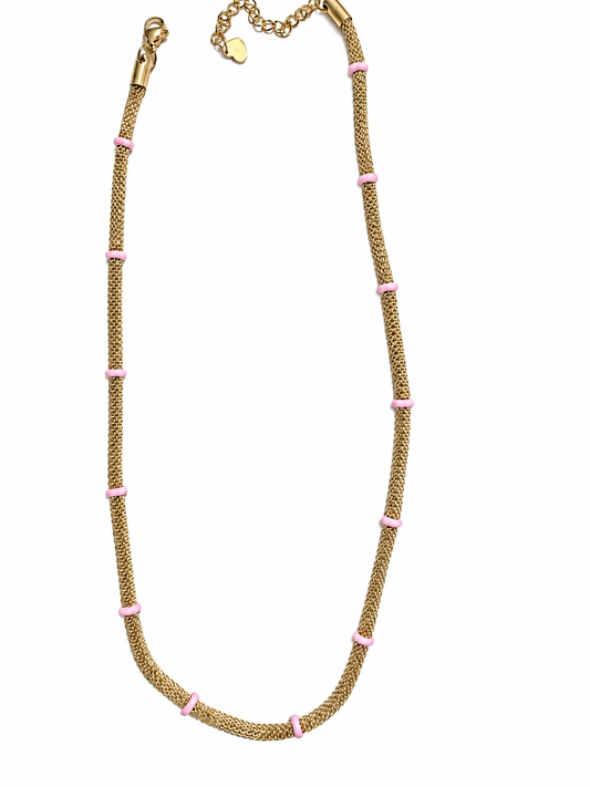 Collana ninfea Rosa