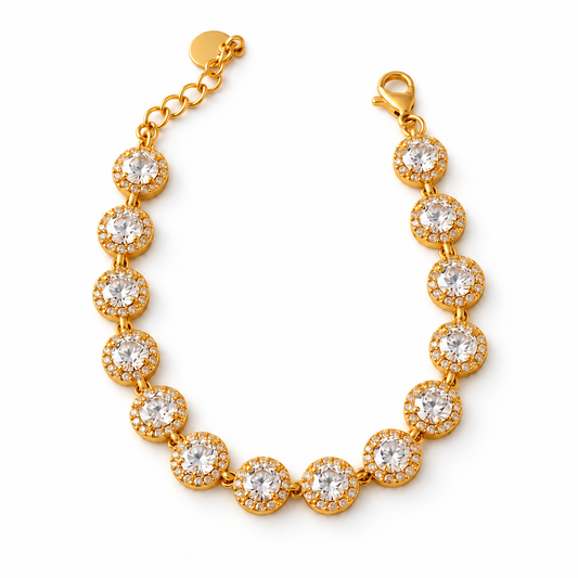 Bracciale bagliore cristallo