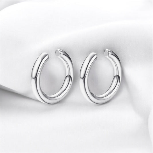 Small smooth cuff silver