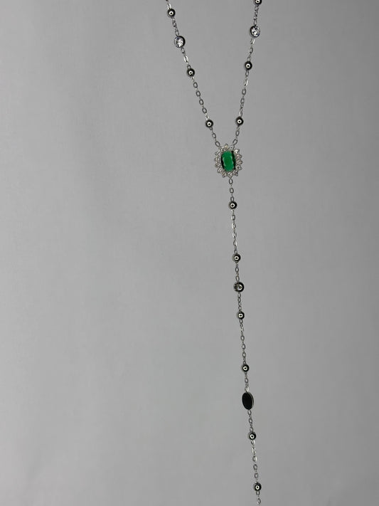 Collana Emeraude silver