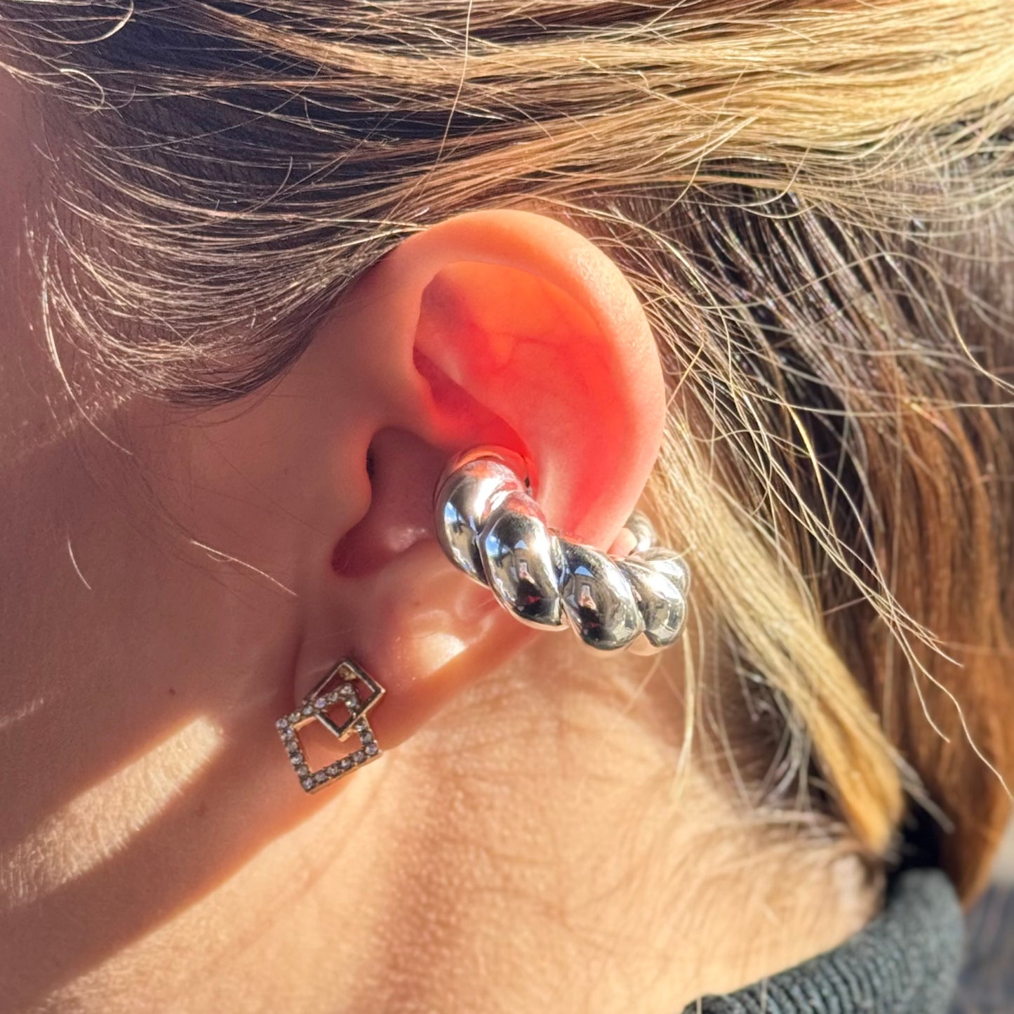 Croissant Cuff Gold & Silver