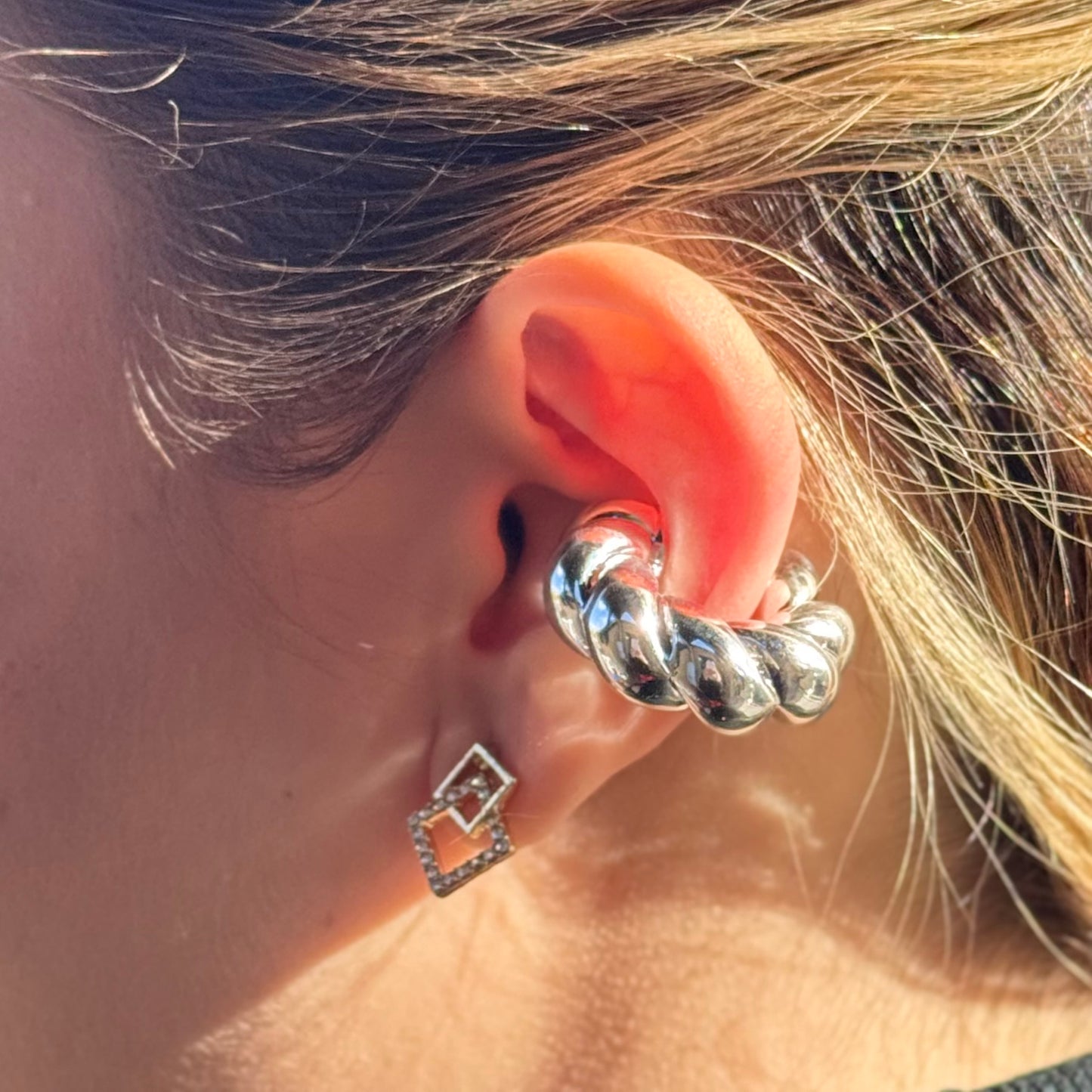 Croissant Cuff Gold & Silver