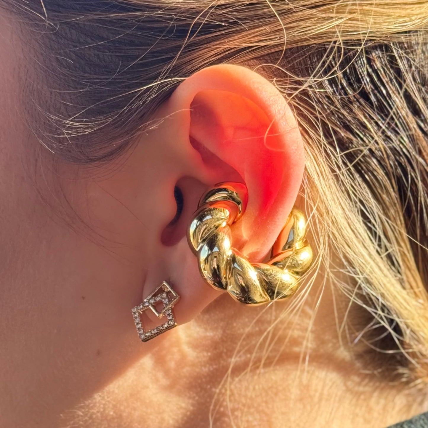 Croissant Cuff Gold & Silver