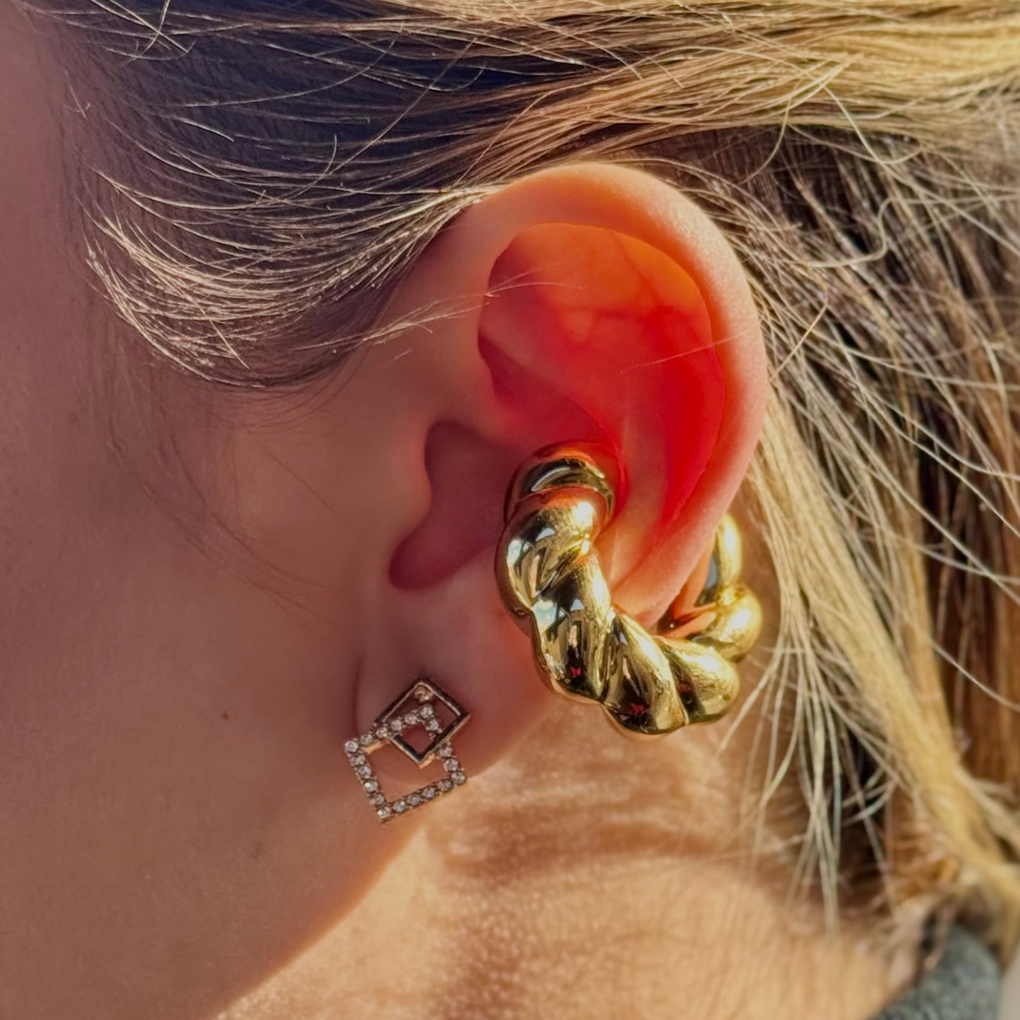 Croissant Cuff Gold & Silver