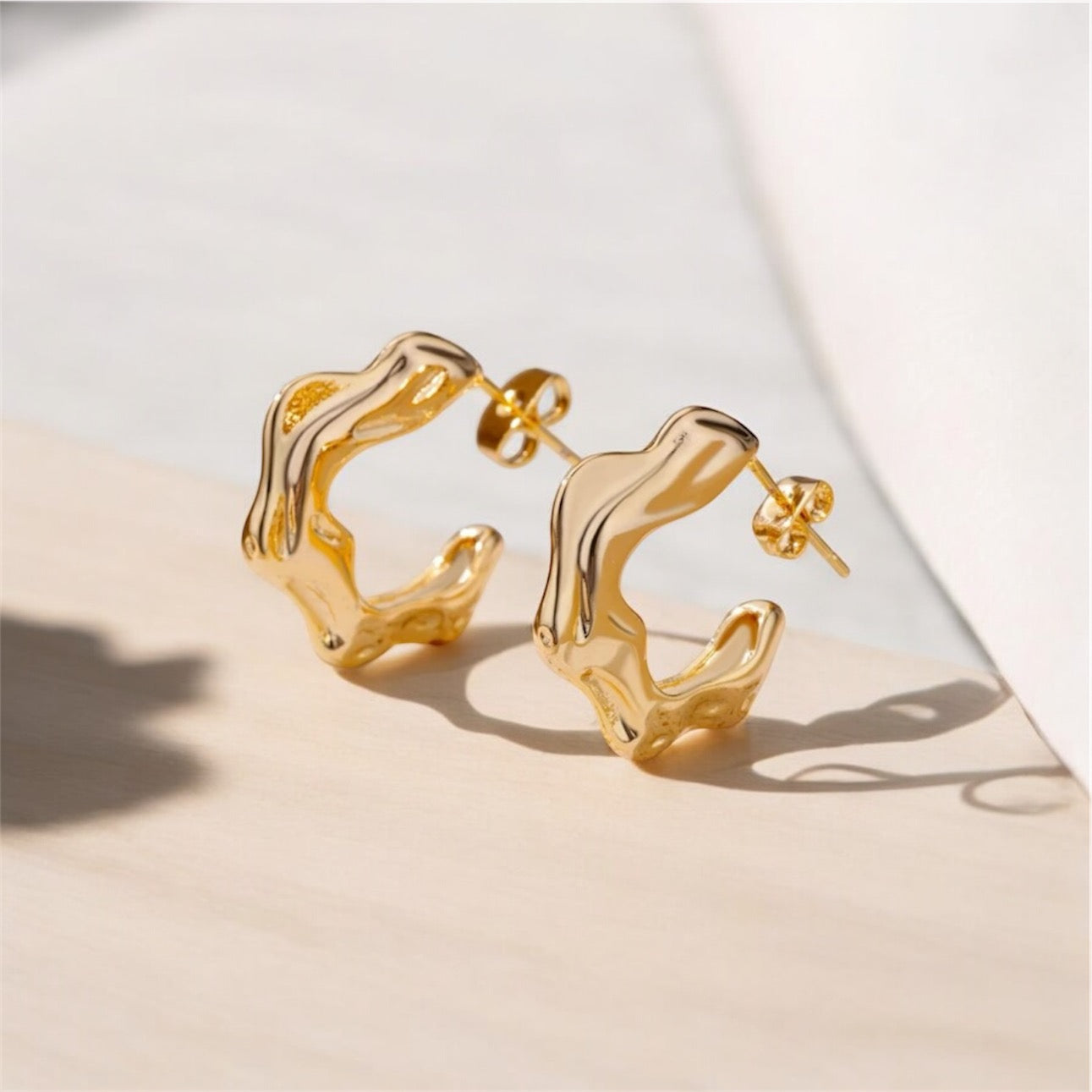 Orecchini Acqua Gold & Silver