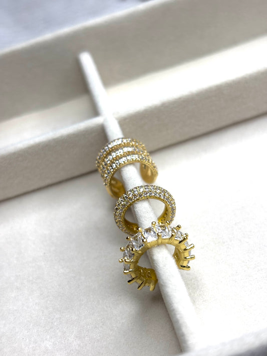 Set cuff Gold Swarovski