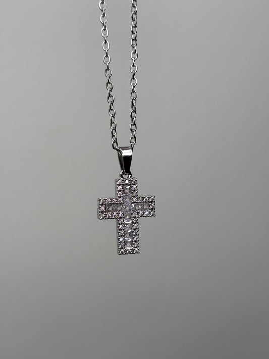 Collana croce Amalia white