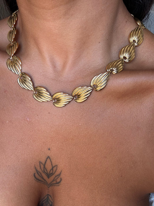 Round of leaves Gold